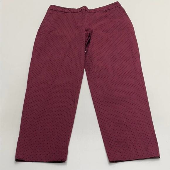 TALBOTS Womens 10 THE WEEKEND Polka Dot Pant - Picture 1 of 4